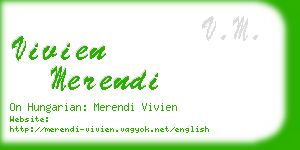 vivien merendi business card